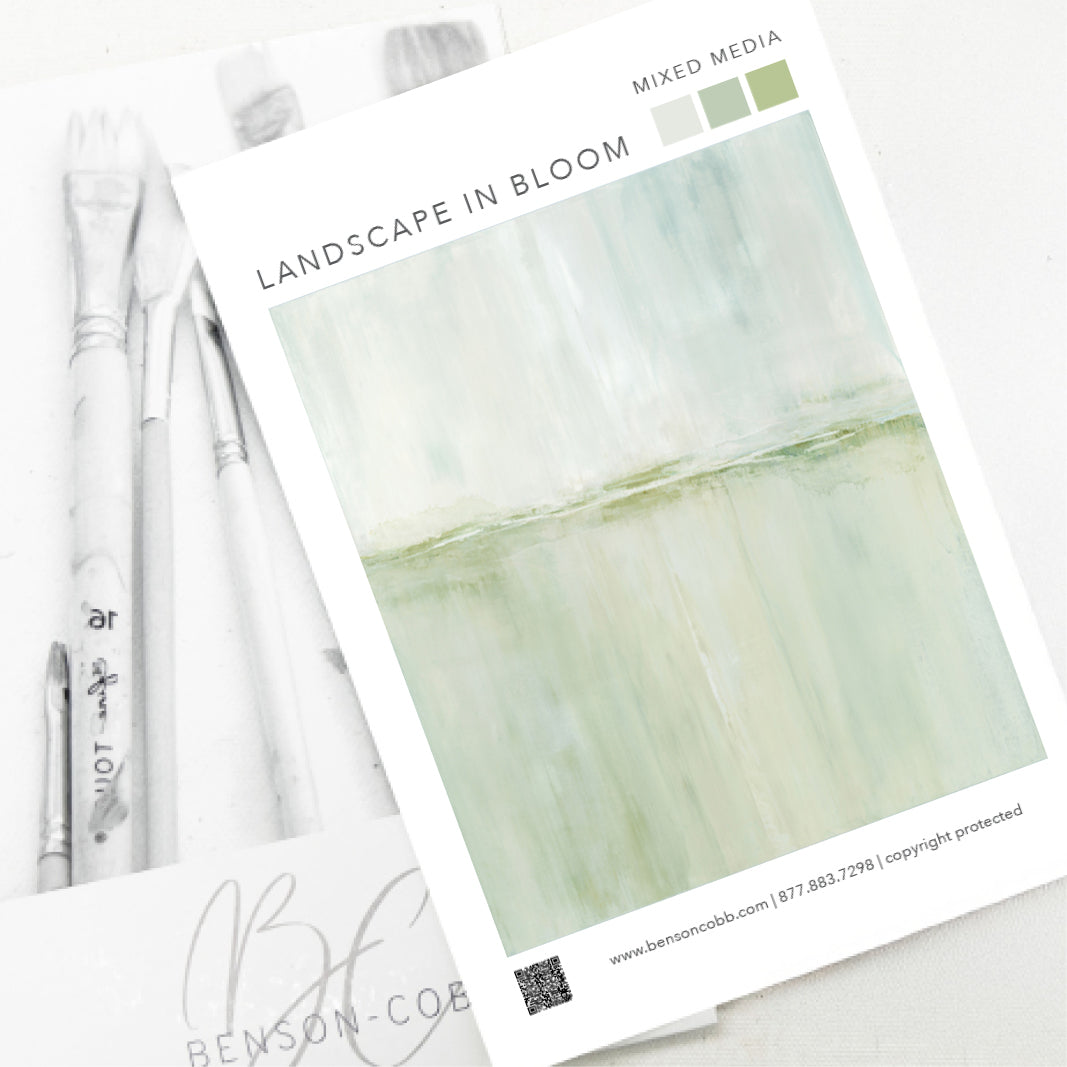 Landscape in Bloom Canvas Sample