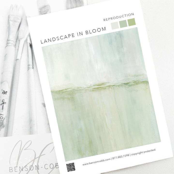Landscape in Bloom Canvas Sample