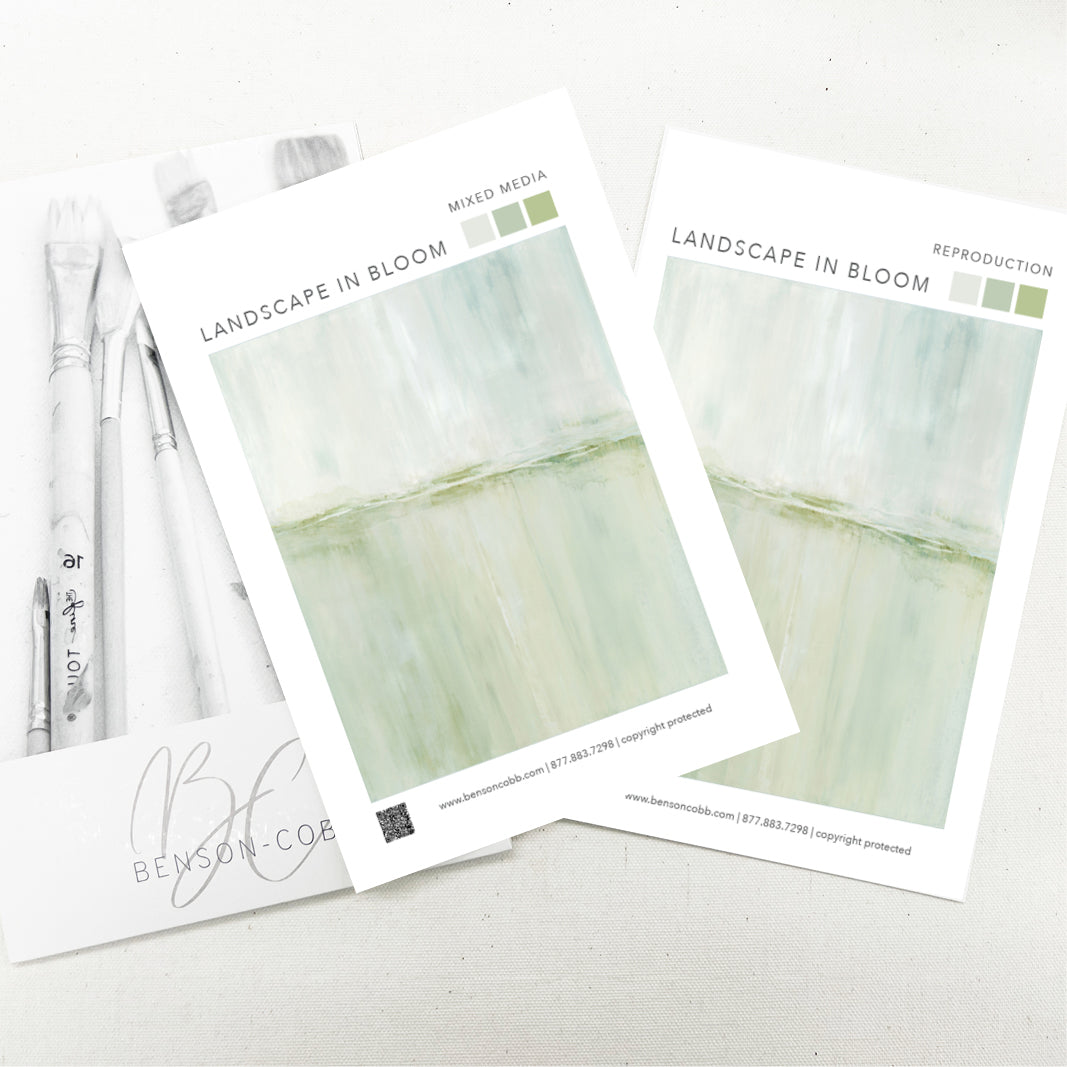 Landscape in Bloom Canvas Sample