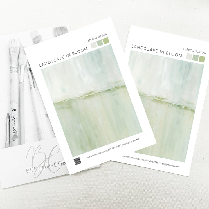 Landscape in Bloom Canvas Sample