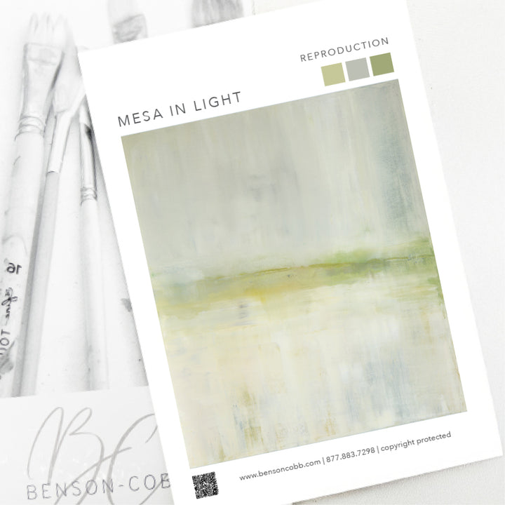 Mesa in Light Canvas Sample