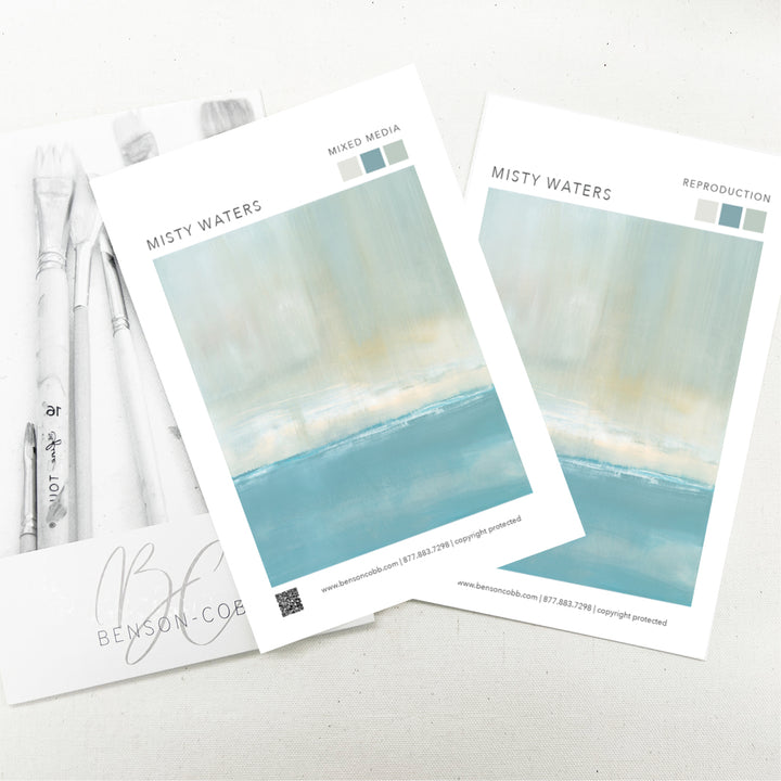 Misty Waters Canvas Sample