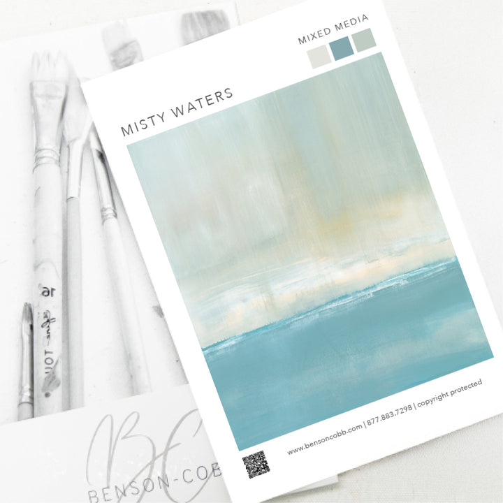 Misty Waters Canvas Sample