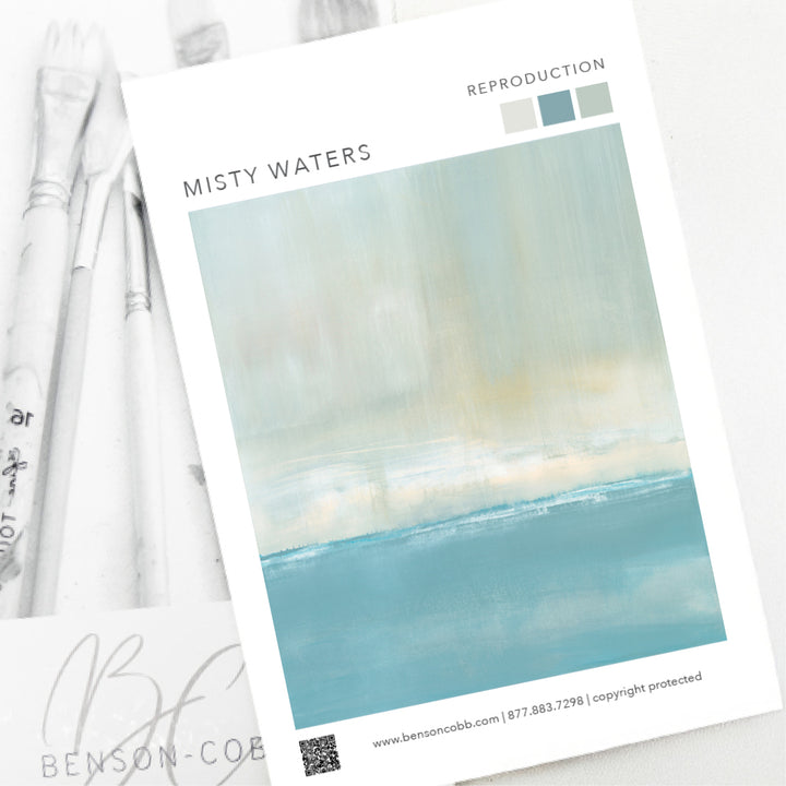 Misty Waters Canvas Sample