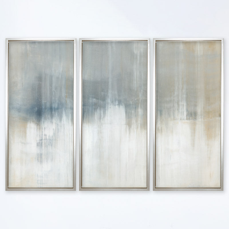 Origins No.1 20"W x 45"H Triptych | Sterling Frame