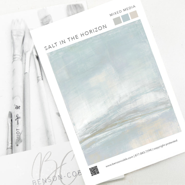 Salt in the Horizon Canvas Sample