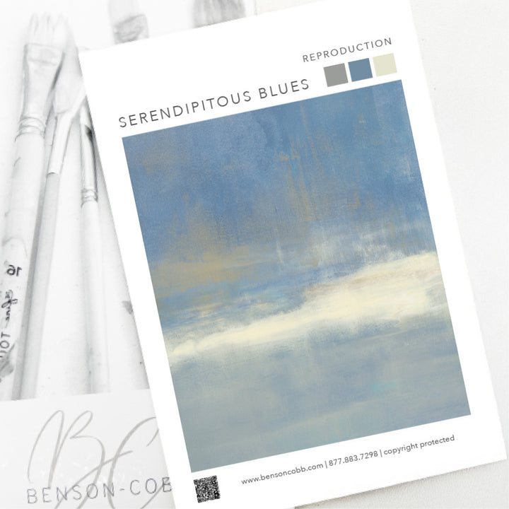 Serendipitous Blues Canvas Sample