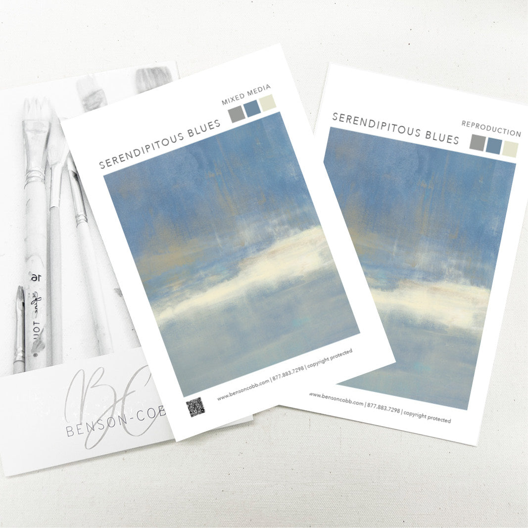 Serendipitous Blues Canvas Sample