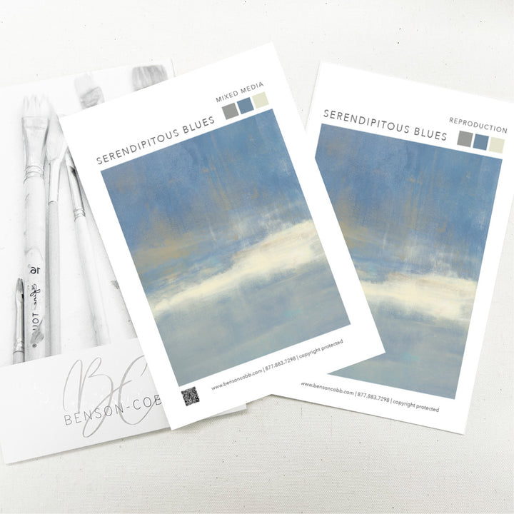 Serendipitous Blues Canvas Sample