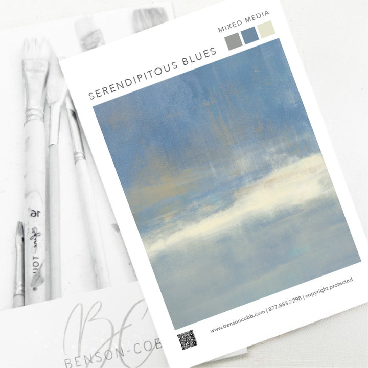 Serendipitous Blues Canvas Sample