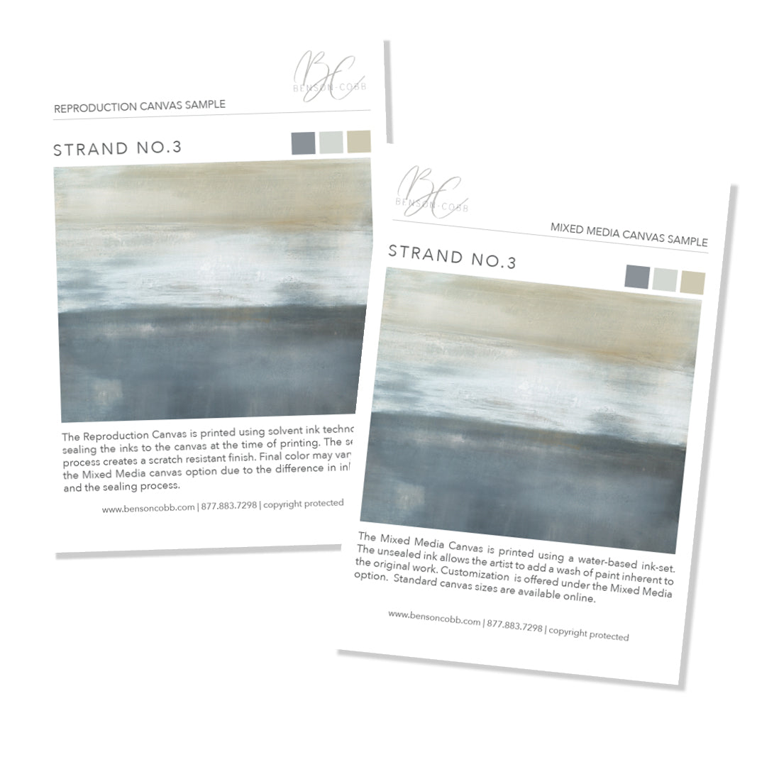 Strand No. 3 Canvas Samples