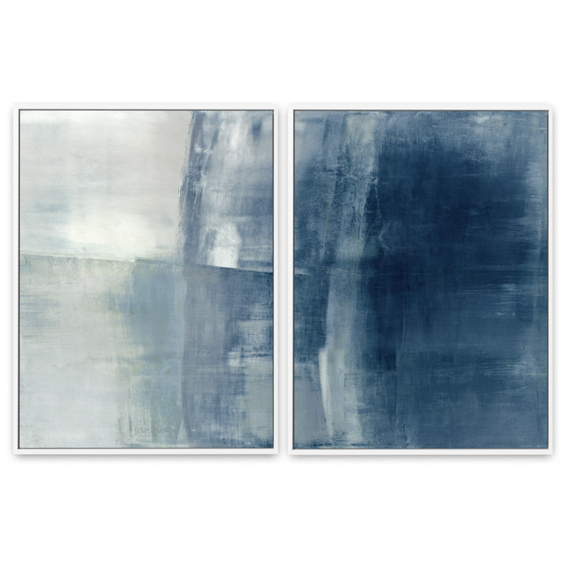 Surfaces in Blue - Canvas Set Options