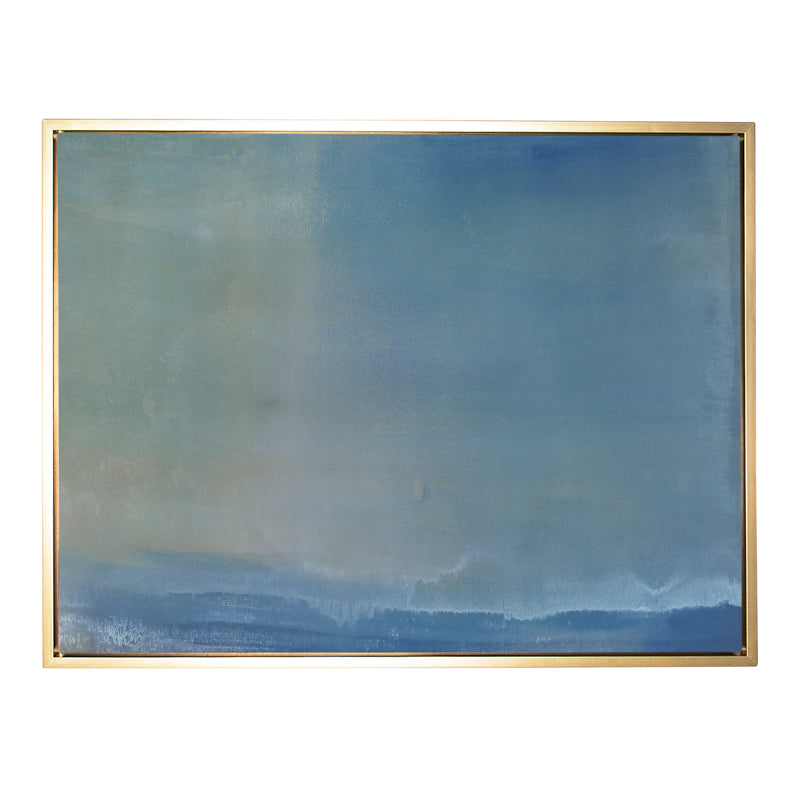Blue Wash Canvas Gilt Frame