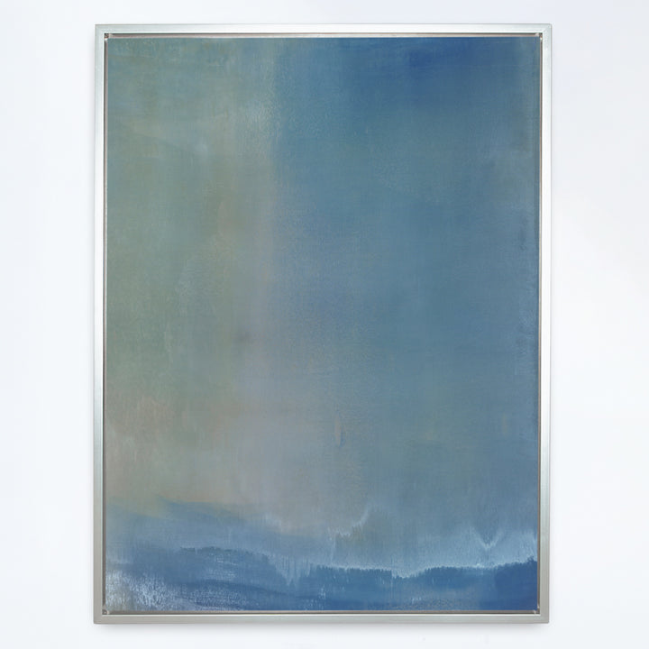 Blue Wash Canvas Sterling Frame