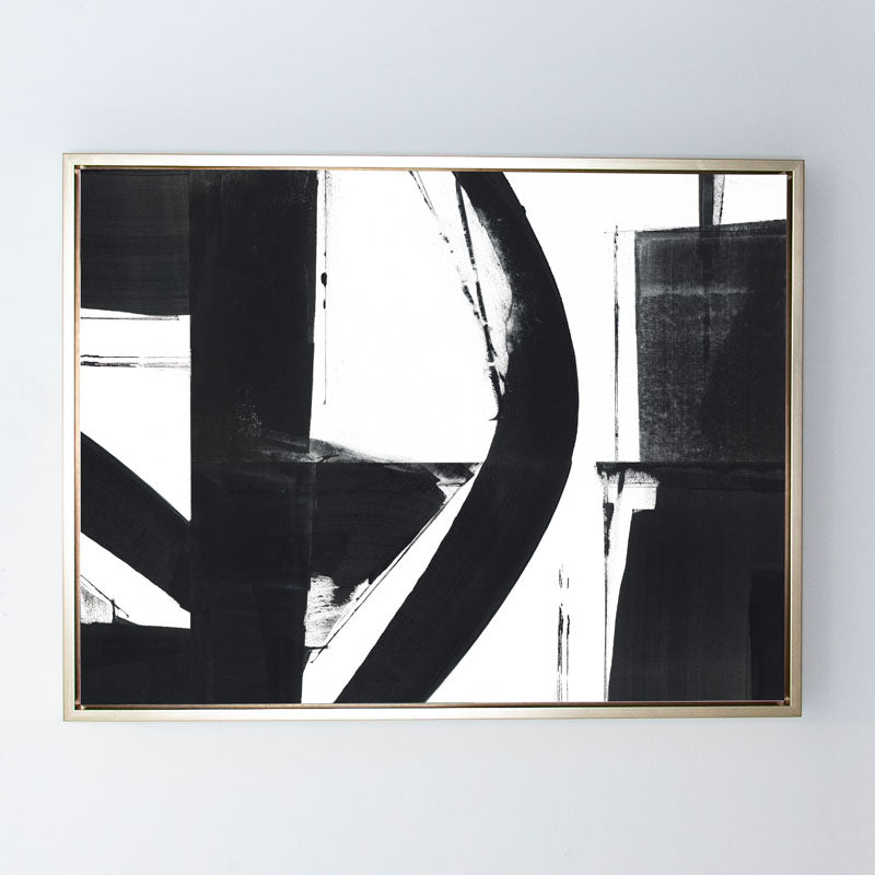 Entanglement No.4 Canvas Champagne Gold Frame