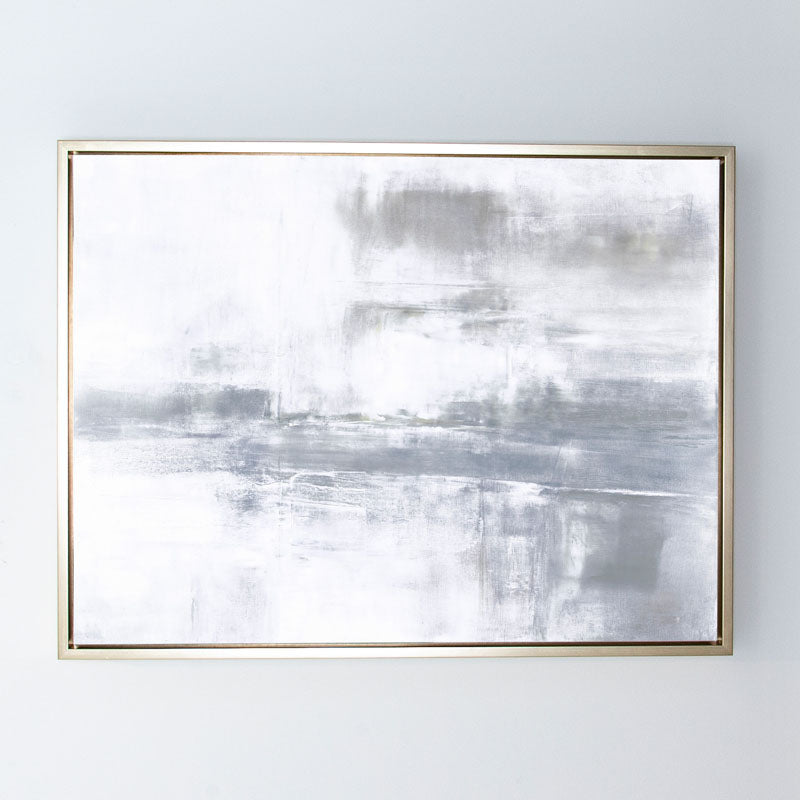 Tahoe in Gray Canvas Champagne Gold Frame