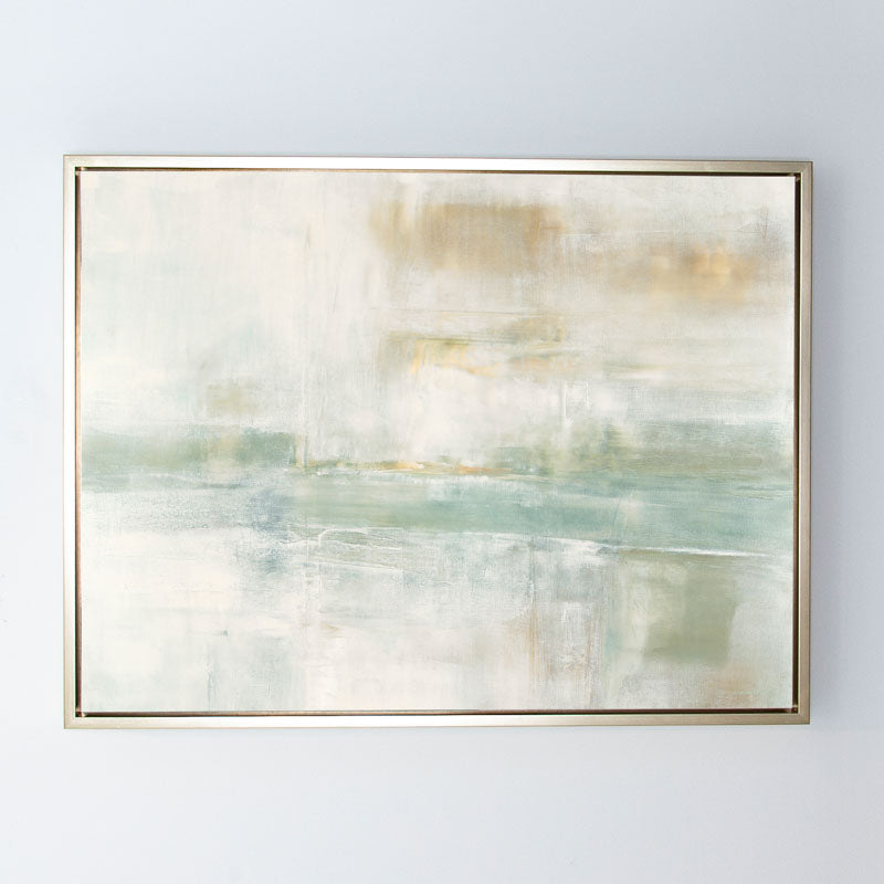 Tahoe in White Canvas Champagne Gold Frame