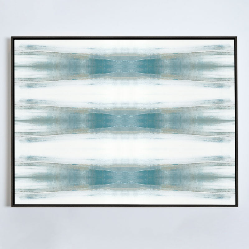 Beneath Textile No.1 Canvas Ebony Frame