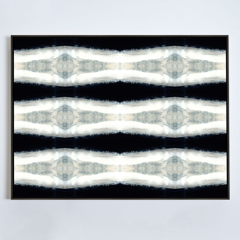 Driven Textile No.2 Canvas Ebony Frame