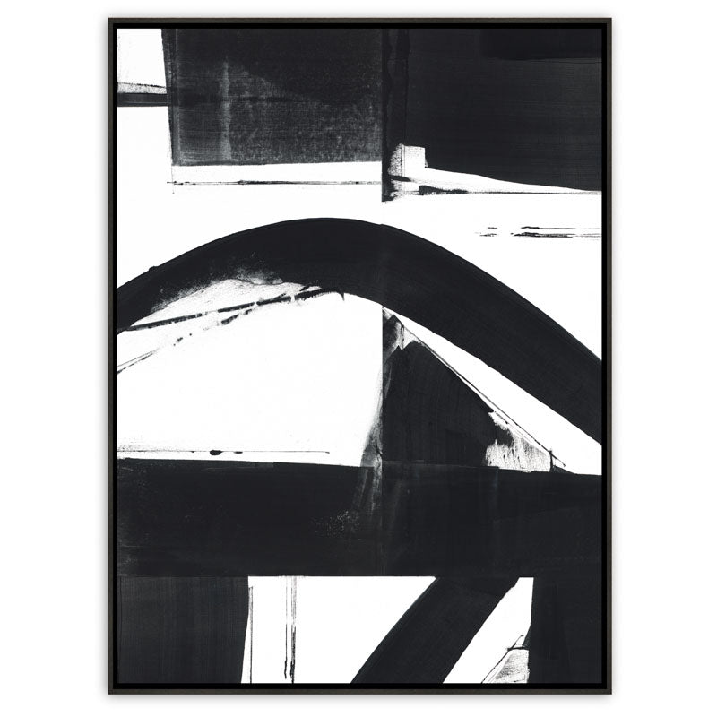 Entanglement No.4  Canvas Ebony Frame