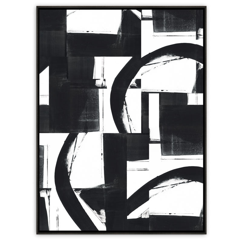 Entanglement No.6  Canvas Ebony Frame