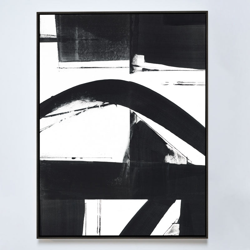 Entanglement No.4  Canvas Ebony Frame