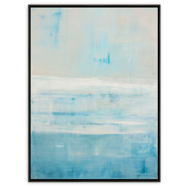 Ocean's Horizon Canvas Ebony Frame