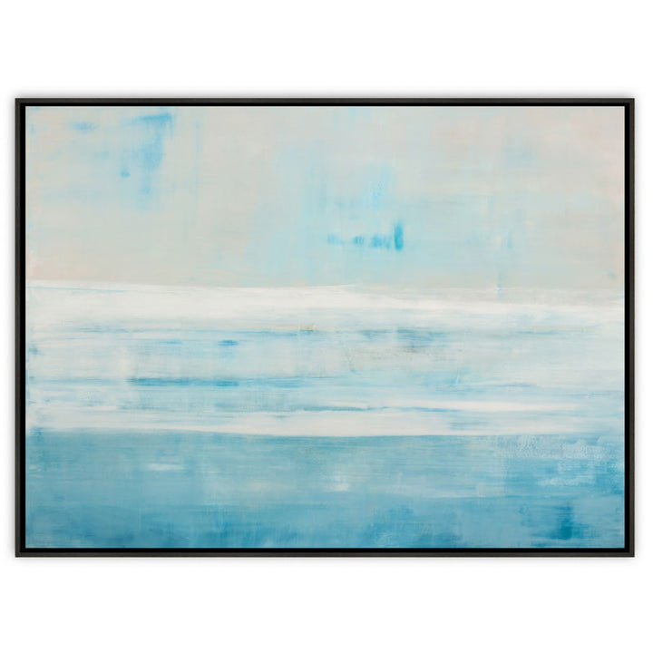 Ocean's Horizon Canvas Ebony Frame