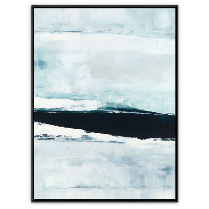 Seaside Canvas Ebony Frame