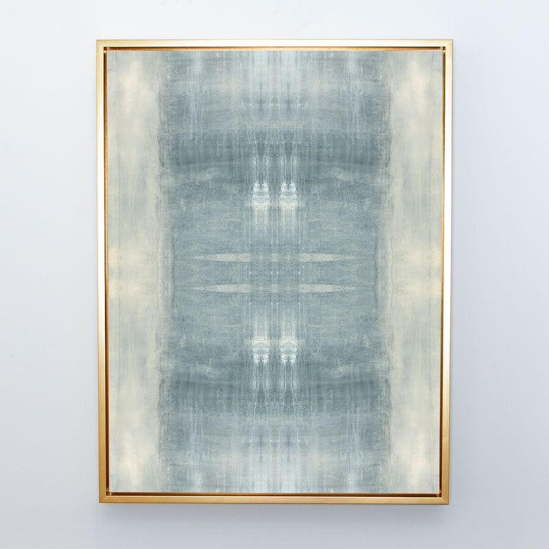 Driven Textile No. 1 Canvas Gilt Frame