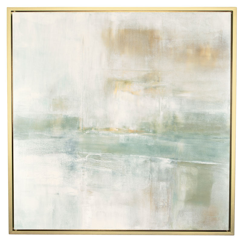 Tahoe in White Canvas Gilt Frame