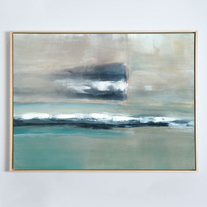Serenity's Horizon Canvas Natural Frame