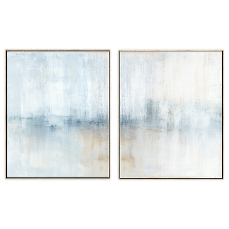 Winter Bounty Canvas Natural Frame Diptych