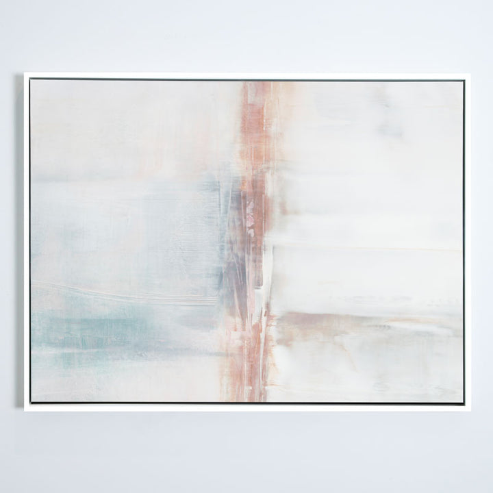 By Persuasion in Blush No.2 Canvas White Frame