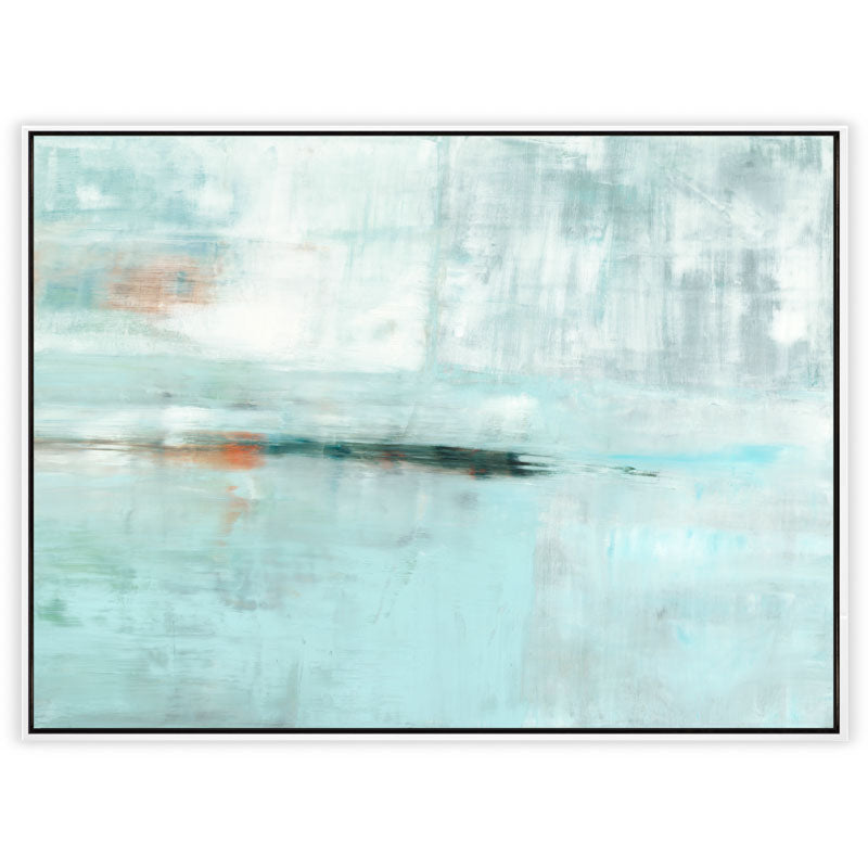 Deep Waters Canvas White Frame