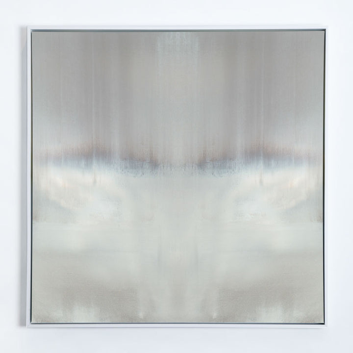 Haze Reflected Canvas White Frame