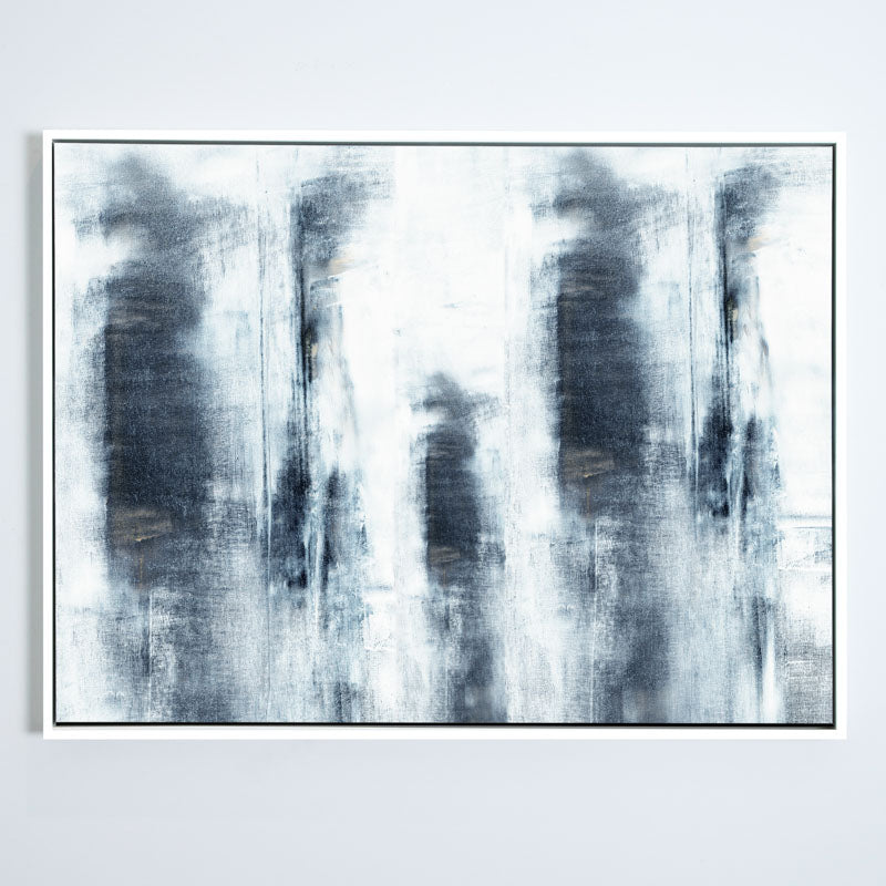 In Black No.4 Canvas White Frame
