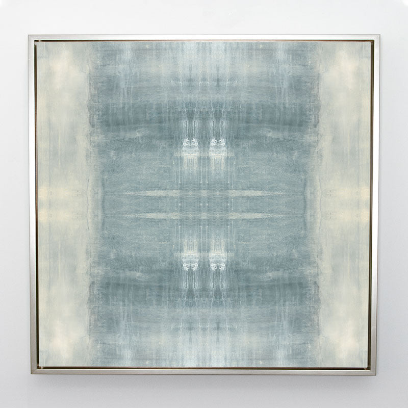 Driven Textile No.1 Canvas Sterling Frame