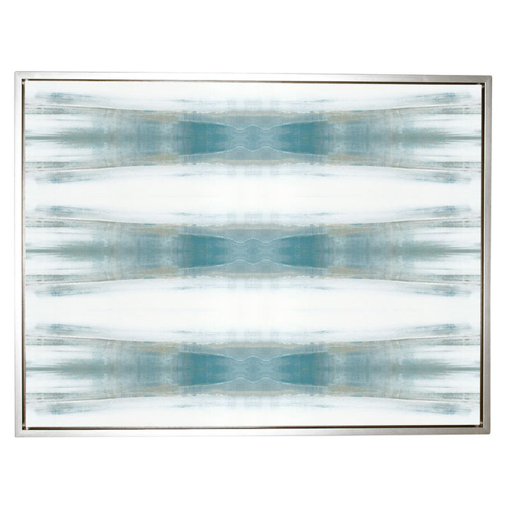 Beneath Textile No.1 Canvas Sterling Frame