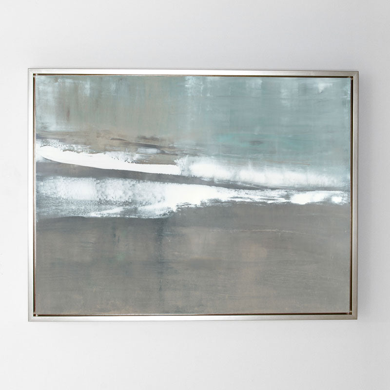 Ocean's Apart Canvas Sterling Frame