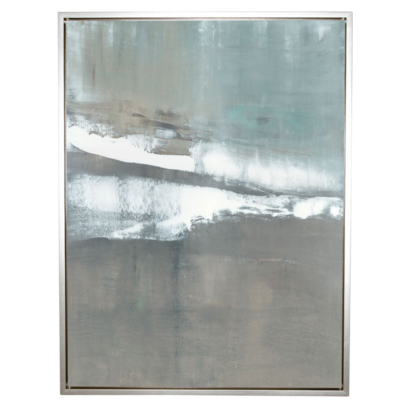 Ocean's Apart Canvas Sterling Frame