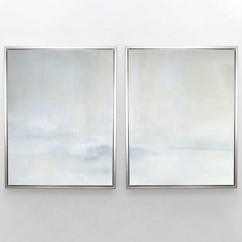 Promontory Canvas Sterling Frame Diptych