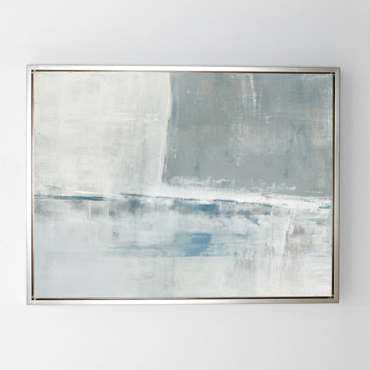 Shallow in Gray Canvas Sterling Frame
