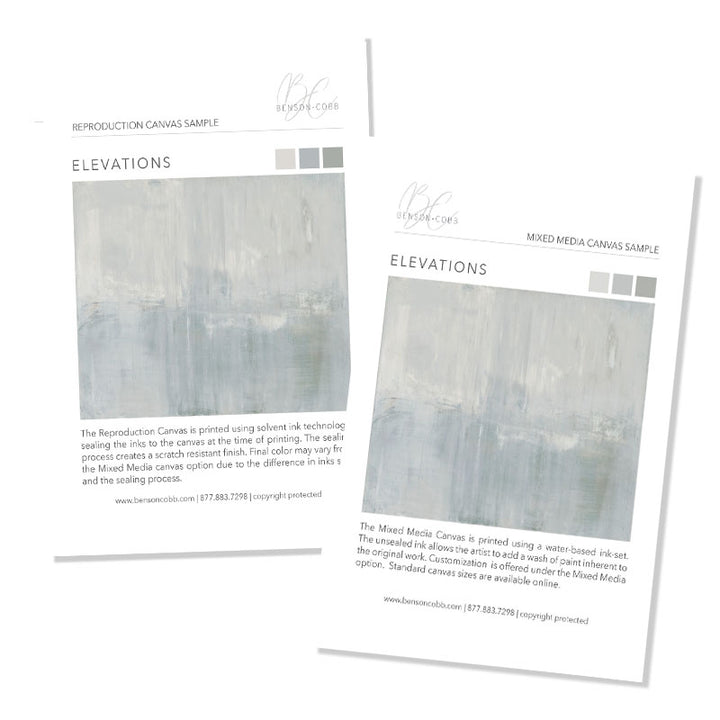 Elevations Canvas Samples