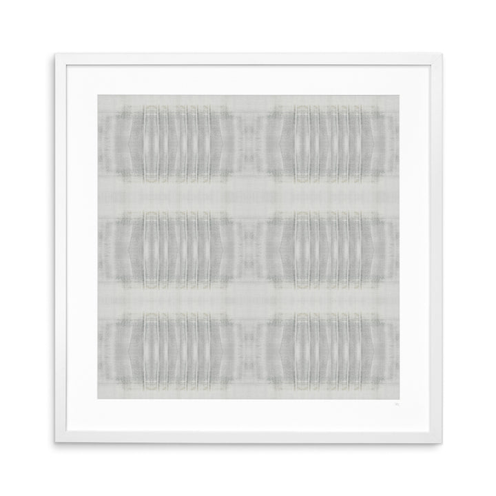 Graystone Textile No.1 Archival White Frame