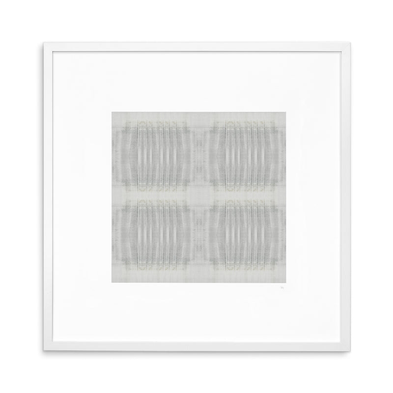 Graystone Textile No.5 Archival White Frame