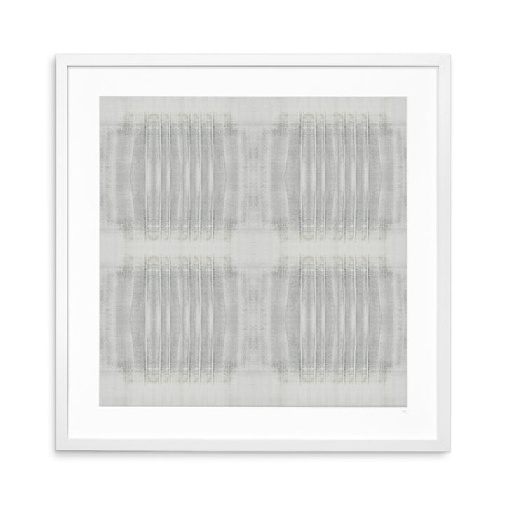 Graystone Textile No.5 Archival White Frame