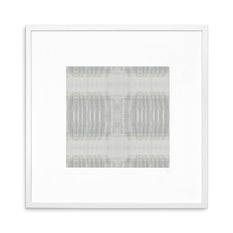 Graystone Textile No.6 Archival White Frame