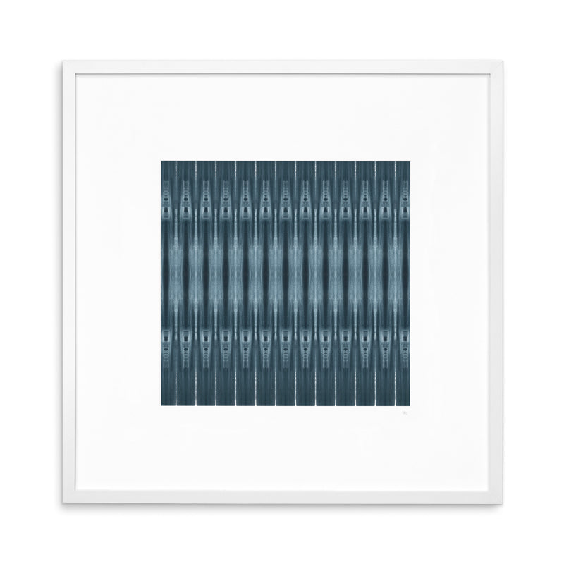 Grounded Textile No.2 Archival White Frame