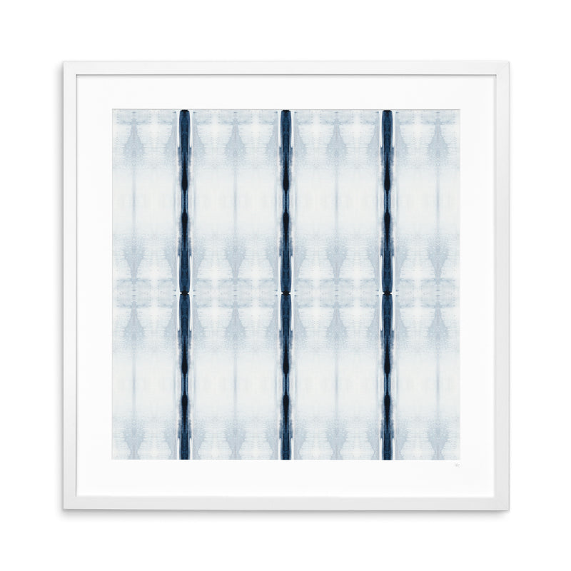 Ink Wash Textile No.1 Archival White Frame